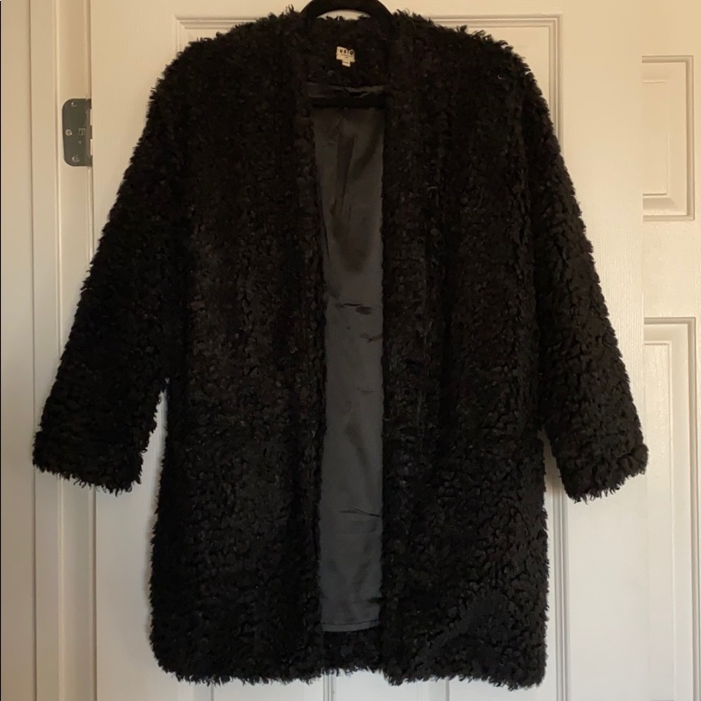 Soft faux sherpa lightweight jacket